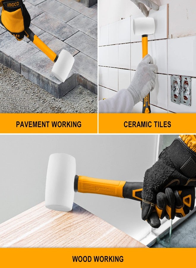 إنجكو مطرقة مطاطية من إنجكو، مطرقة مطاطية لأعمال البناء، والنجارة، والتجهيزات المنزلية، والأعمال اليدوية، والاستخدامات الميكانيكية - Image 4